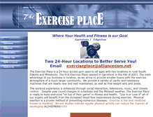 Tablet Screenshot of exerciseplace.org